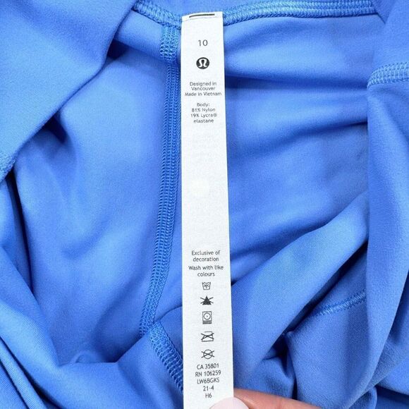 Lululemon Align High Rise Crop Legging Blue Nile 10 NEW - Picture 5 of 12